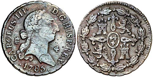 1785. Carlos III. Segovia. 4 ... 