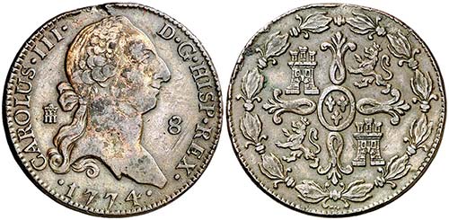 1774. Carlos III. Segovia. 8 ... 