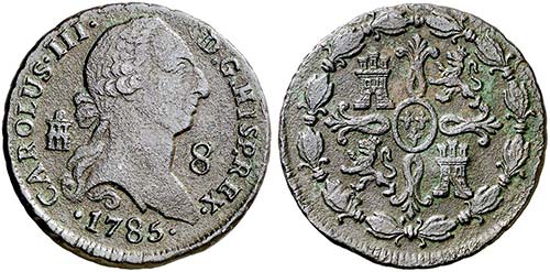 1785. Carlos III. Segovia. 8 ... 