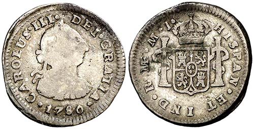 1780. Carlos III. Lima. MJ. 1/2 ... 