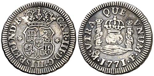 1771. Carlos III. México. F. 1/2 ... 