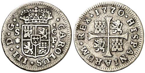 1770. Carlos III. Sevilla. CF. 1/2 ... 