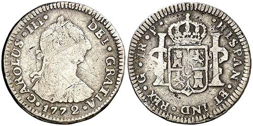 1772. Carlos III. Guatemala. P. 1 ... 