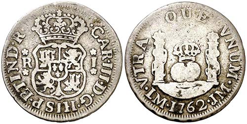 1762. Carlos III. Lima. JM. 1 ... 