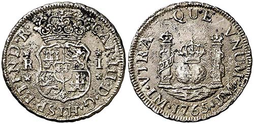 1765. Carlos III. Lima. JM. 1 ... 