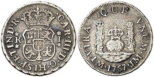 1767. Carlos III. Lima. JM. 1 ... 