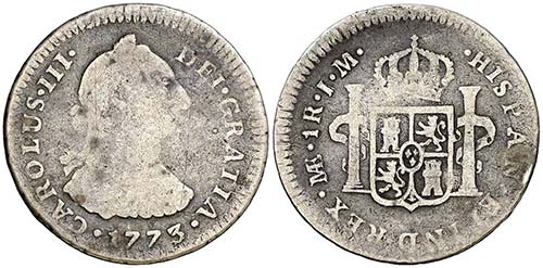 1773. Carlos III. Lima. JM. 1 ... 