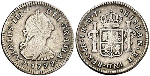 1777. Carlos III. Lima. MJ. 1 ... 