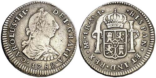1782. Carlos III. Lima. MI. 1 ... 