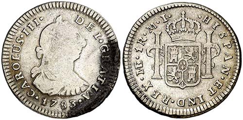 1783. Carlos III. Lima. MI. 1 ... 