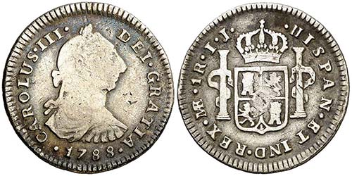 1788. Carlos III. Lima. IJ. 1 ... 