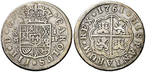 1761. Carlos III. Madrid JP. 1 ... 