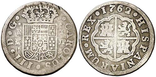 1762. Carlos III. Madrid JP. 1 ... 