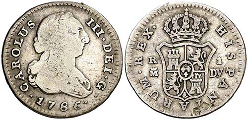 1786/4. Carlos III. Madrid. DV. 1 ... 