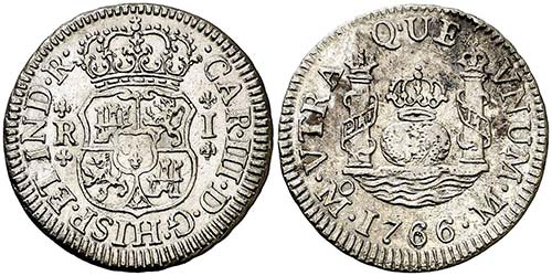 1766. Carlos III. México. M. 1 ... 