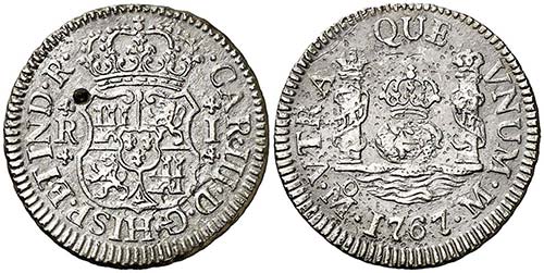 1767. Carlos III. México. M. 1 ... 