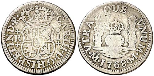 1768. Carlos III. México. M. 1 ... 
