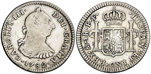 1782. Carlos III. México. FF. 1 ... 