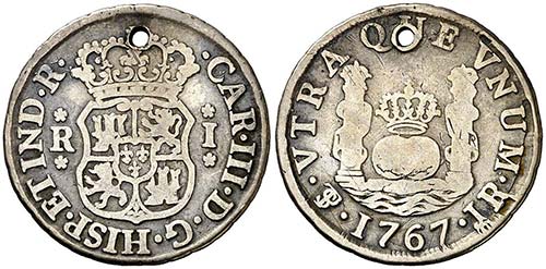1767. Carlos III. Potosí. JR. 1 ... 