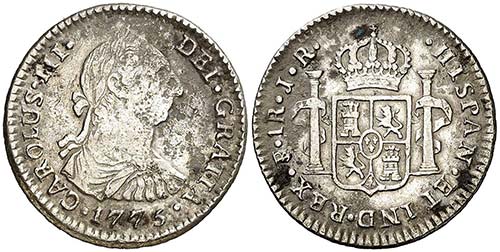 1775. Carlos III. Potosí. JR. 1 ... 