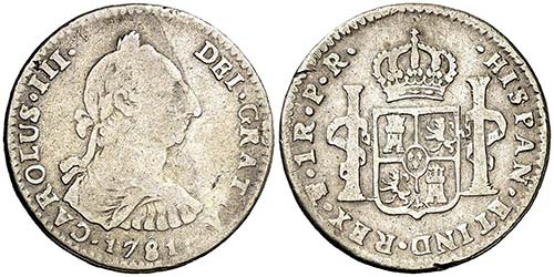 1781. Carlos III. Potosí. PR. 1 ... 
