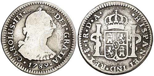 1789. Carlos III. Santiago. DA. 1 ... 