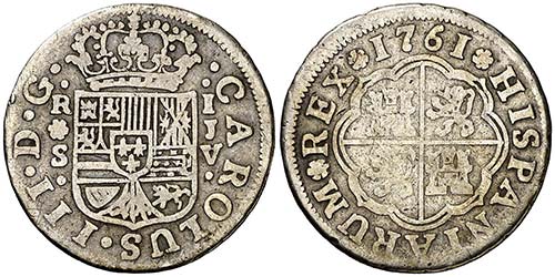 1761. Carlos III. Sevilla. JV. 1 ... 