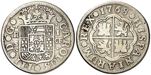 1768. Carlos III. Sevilla. CF. 1 ... 
