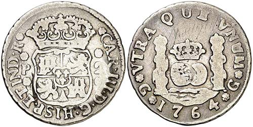 1764. Carlos III. Guatemala. P. 2 ... 