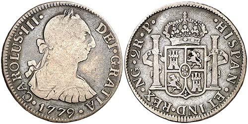 1779. Carlos III. Guatemala. P. 2 ... 