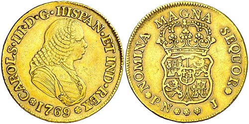 1769. Carlos III. Popayán. J. 4 ... 