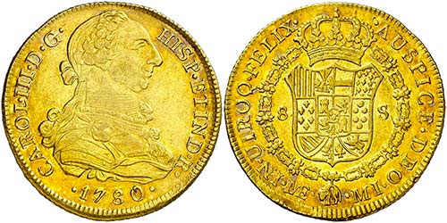 1780. Carlos III. Lima. MI. 8 ... 