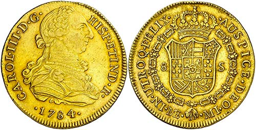 1784. Carlos III. Lima. MI. 8 ... 