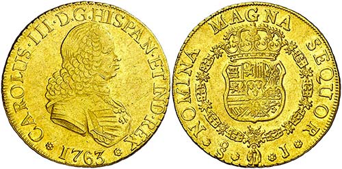 1763. Carlos III. Santiago. J. 8 ... 