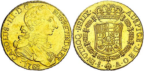 1768. Carlos III. Santiago. A. 8 ... 
