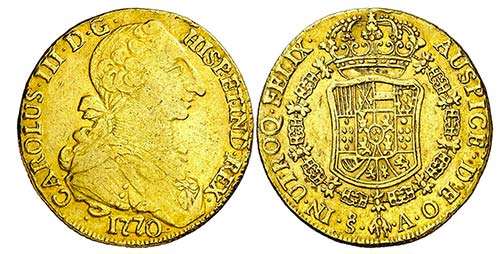 1770. Carlos III. Santiago. A. 8 ... 