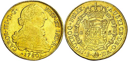 1780. Carlos III. Santiago. DA. 8 ... 