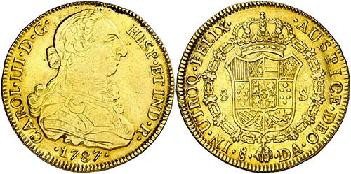 1787. Carlos III. Santiago. DA. 8 ... 