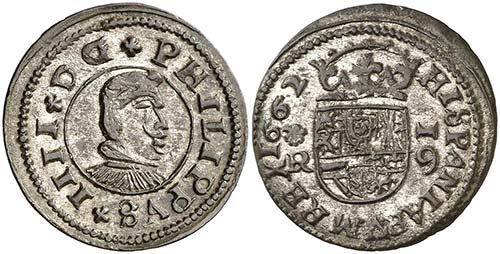 1662. Felipe IV. Coruña. R. 16 ... 