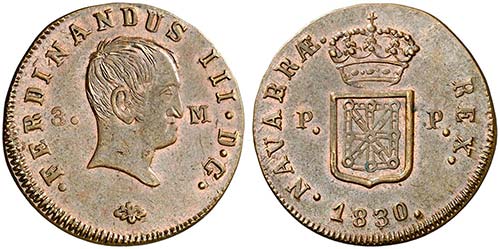 1830. Fernando VII. Pamplona. 3 ... 