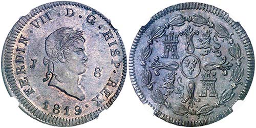 1819. Fernando VII. Jubia. 8 ... 
