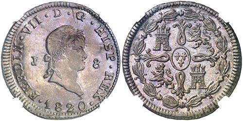 1820. Fernando VII. Jubia. 8 ... 