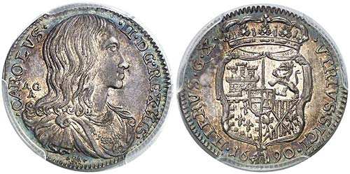 1690. Carlos II. Nápoles. ... 