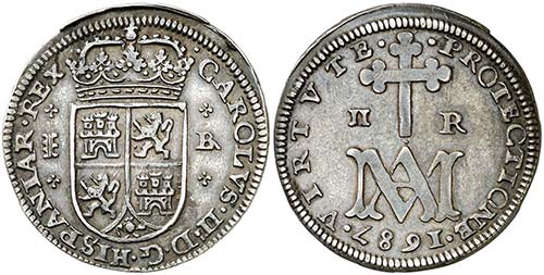 1687. Carlos II. Segovia. BR. 2 ... 