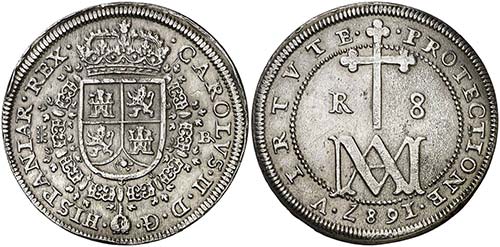 1687. Carlos II. Segovia. BR. 8 ... 