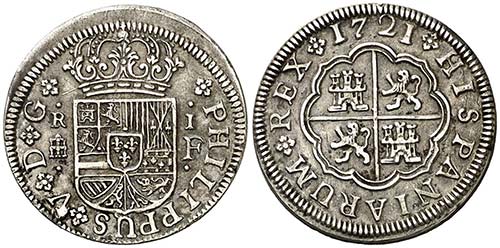 1721. Felipe V. Segovia. F. 1 ... 