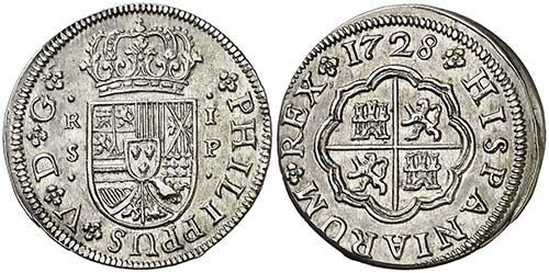 1728. Felipe V. Sevilla. P. 1 ... 
