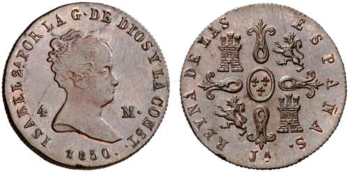 1850. Isabel II. Jubia. 4 ... 