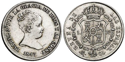 1847. Isabel II. Madrid. CL. 1 ... 