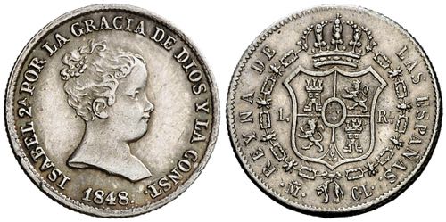 1848. Isabel II. Madrid. CL. 1 ... 